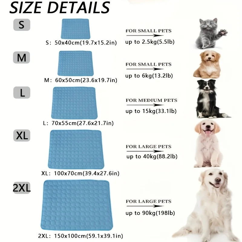 Extra Large Pet  Cooling Mat – Summer Pet Ice Pad