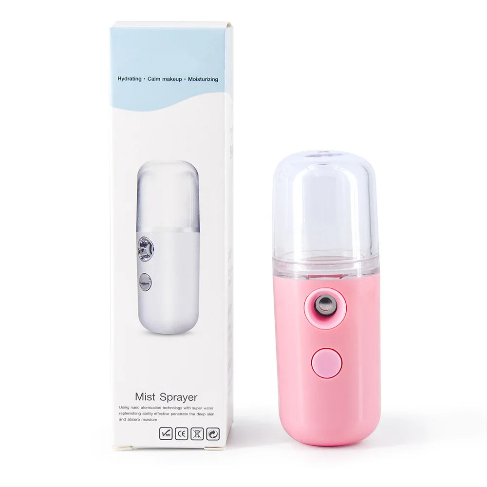 Pulverizador facial recargable por USB: humidificador y vaporizador facial portátil