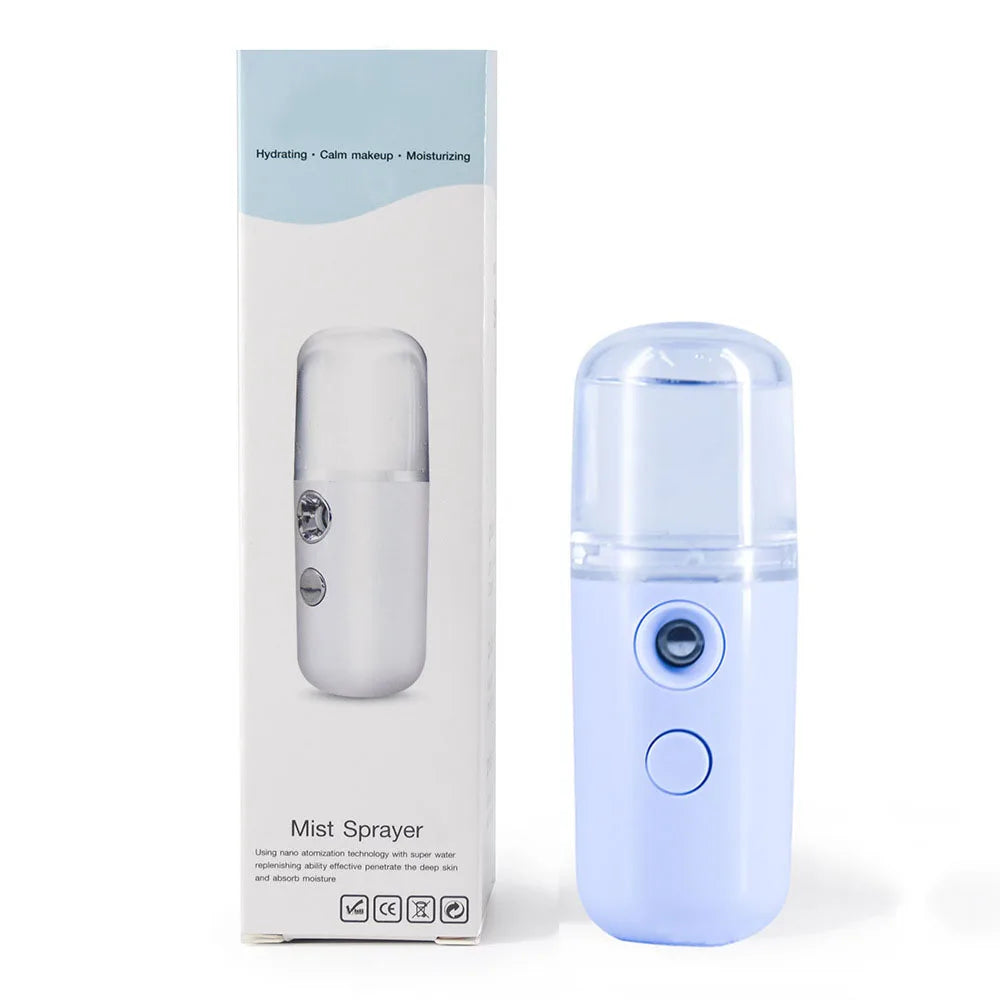 Pulverizador facial recargable por USB: humidificador y vaporizador facial portátil