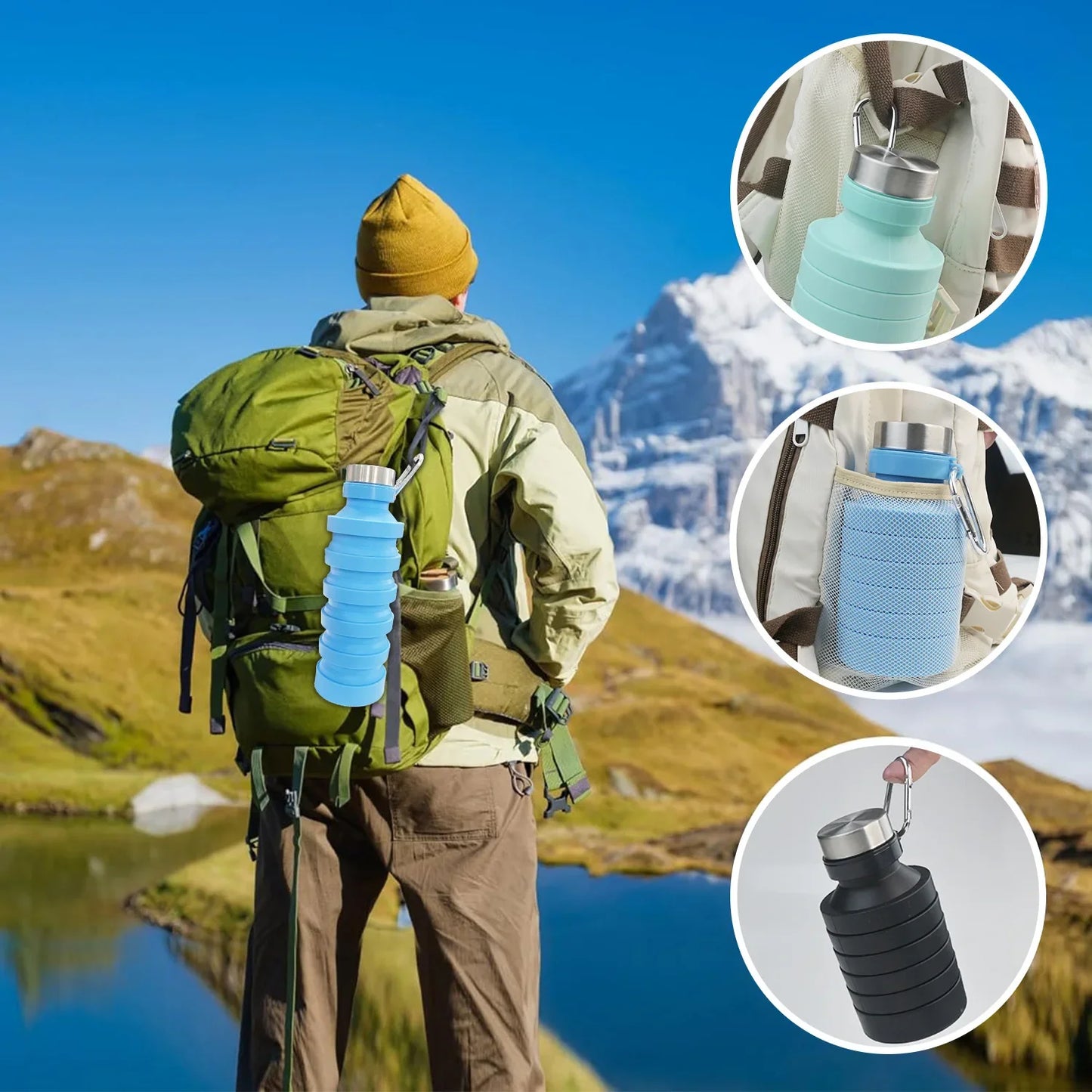 Collapsible Water Bottle Silicone Bottle