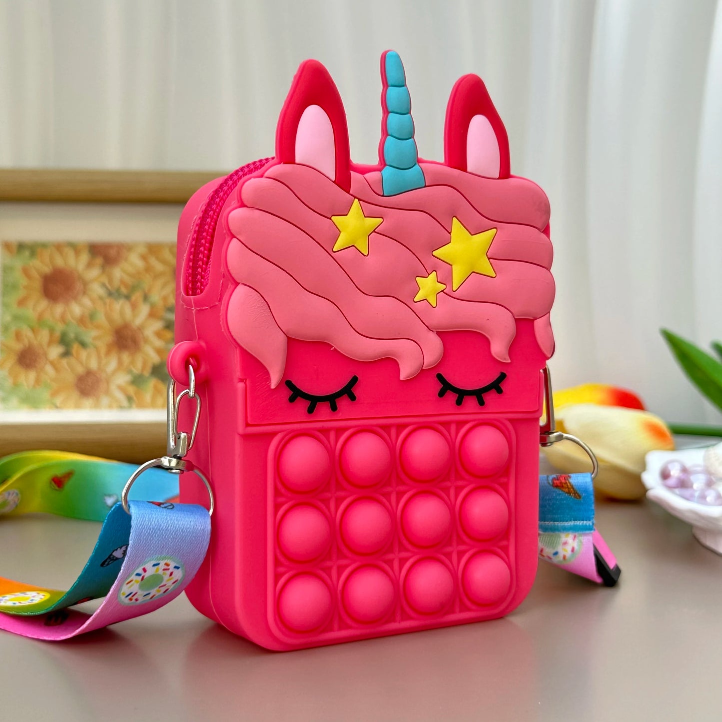 Cute Unicorn Messenger Bag & Coin Purse