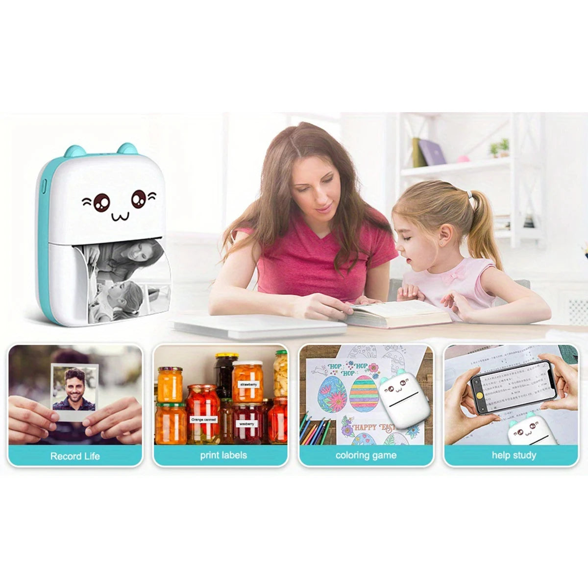 Portable Bluetooth Photo Printer