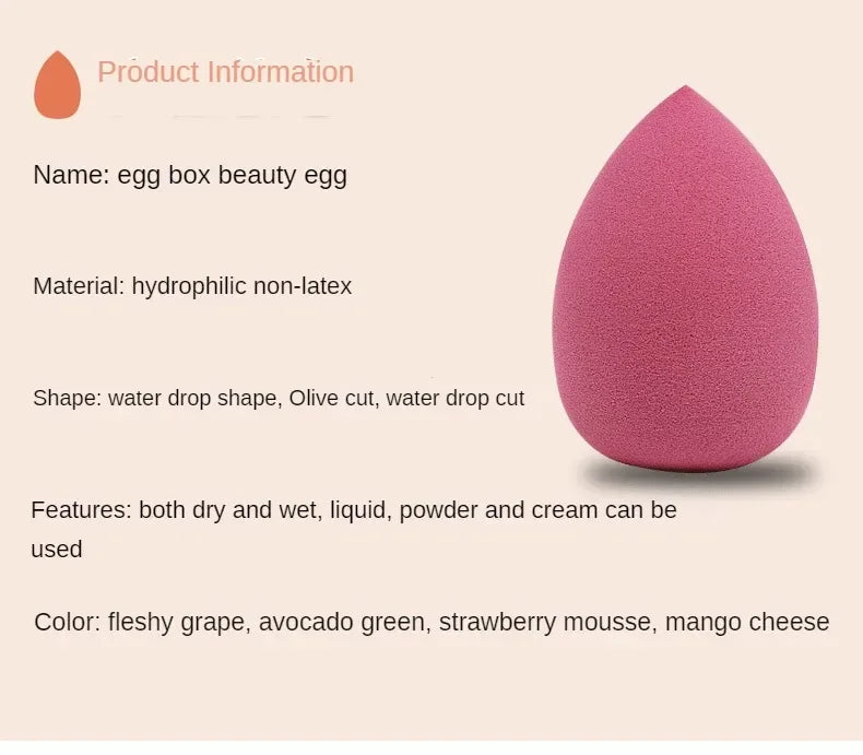 Makeup Blender Sponge - Cosmetic Puff for Foundation and Powder