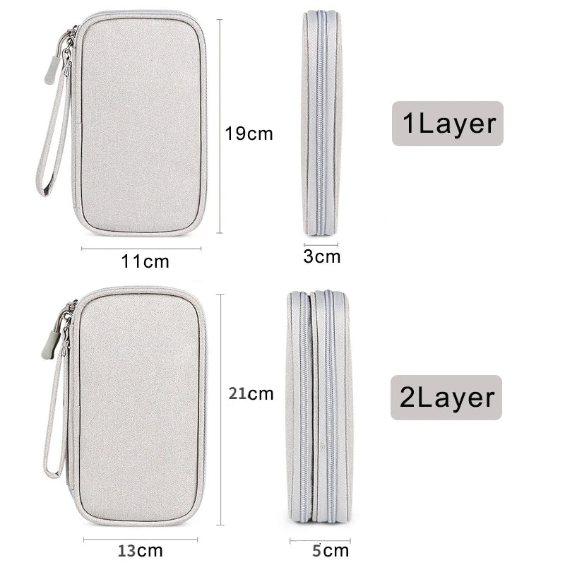 Portable Waterproof Travel Cable Organizer