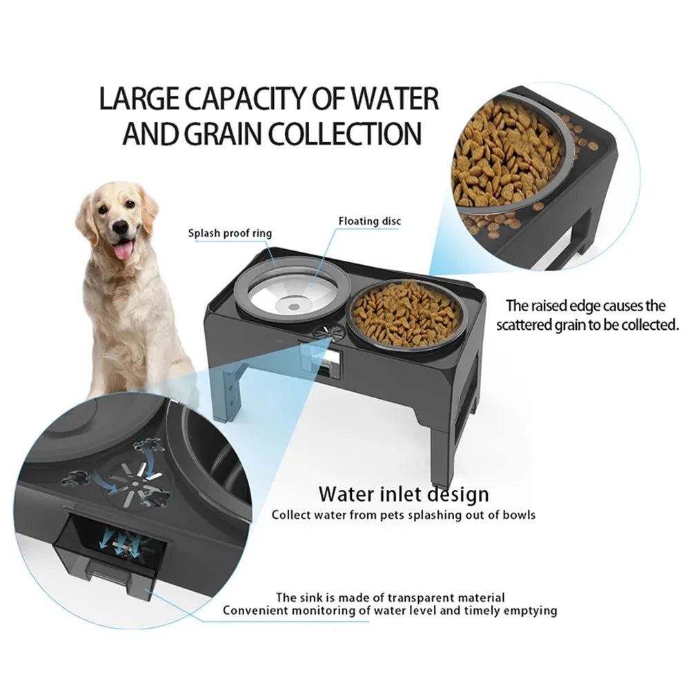 Elevated Slow Feeder Dog Bowl – Adjustable & Non-Slip