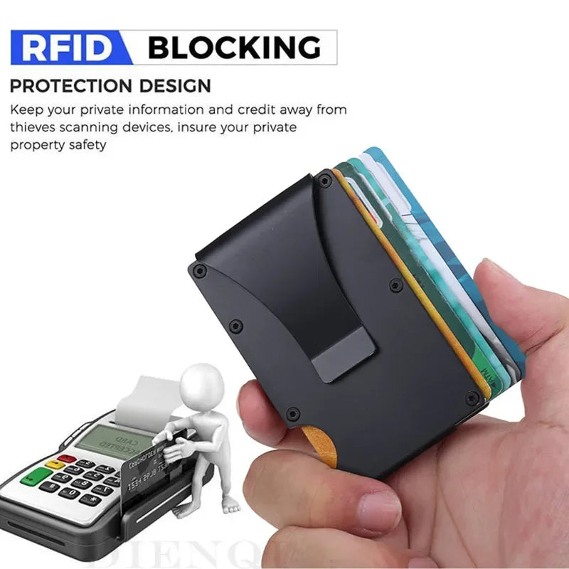 RFID Carbon Fiber Card Holder Wallet