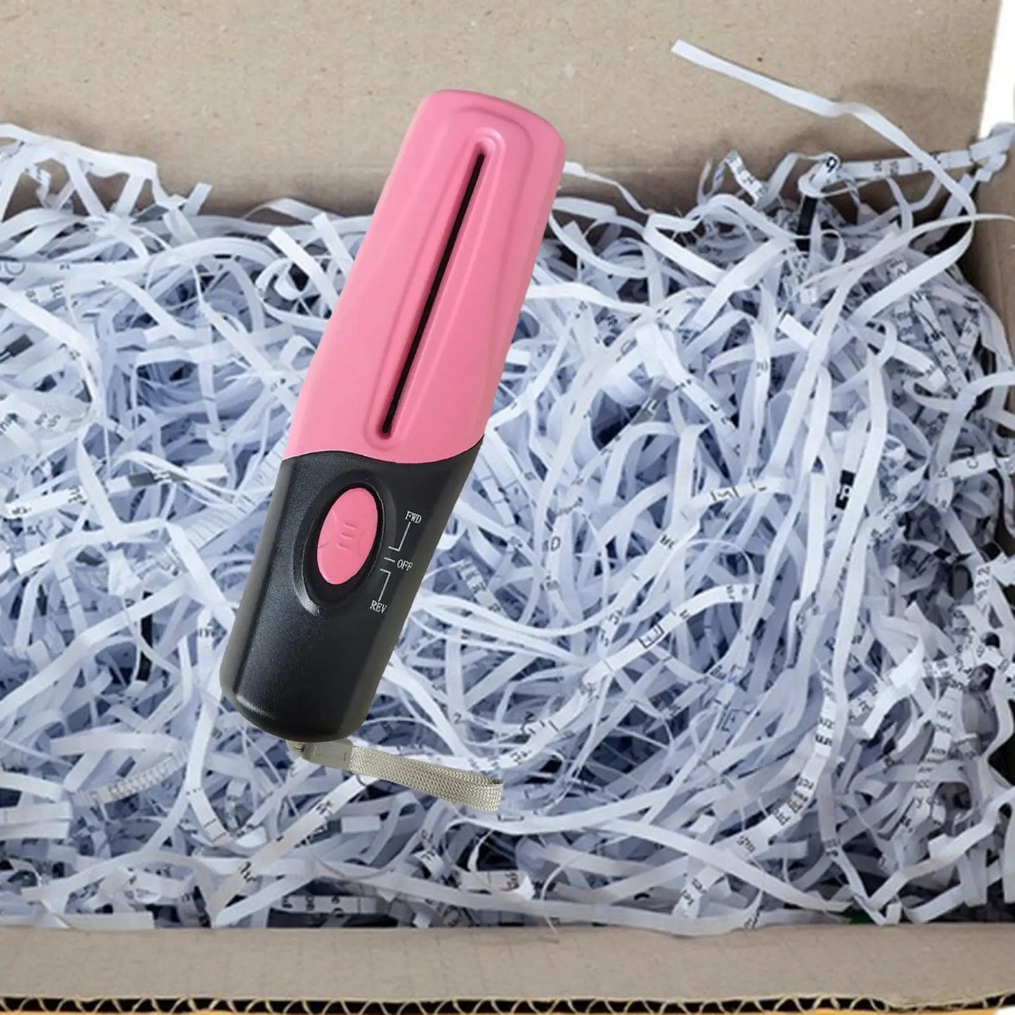 Handheld Paper Shredder – USB/Battery Powered Straight Cut Tool