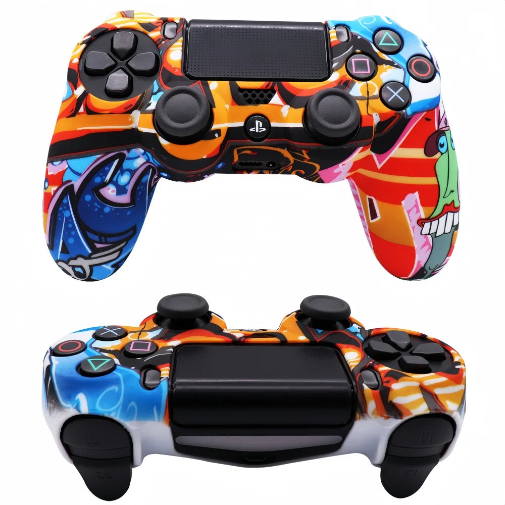 PS4 Controller Silicone Skin & Thumb Grips Set