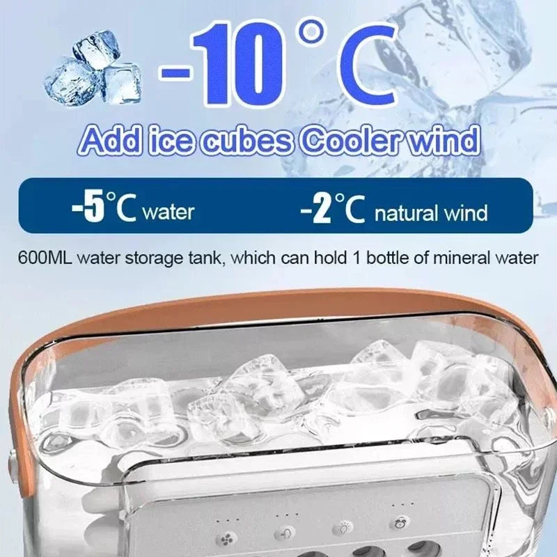 Portable 3 In 1 Fan AIr Conditioner with LED lights