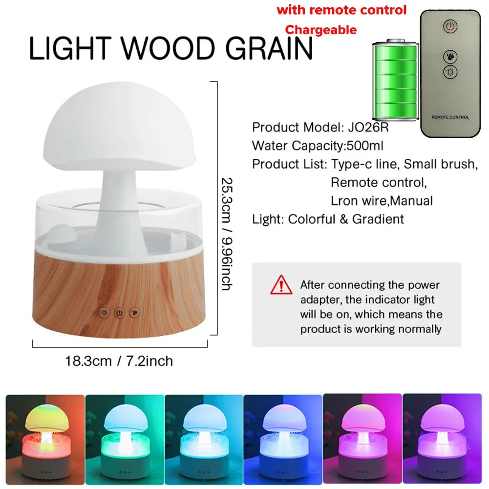 Mushroom Cloud Rain Humidifier