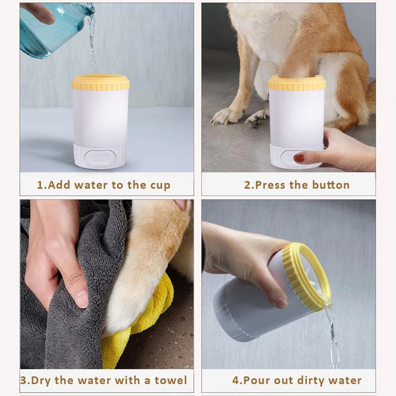 Semi-automatic Pet Dog Foot Washer