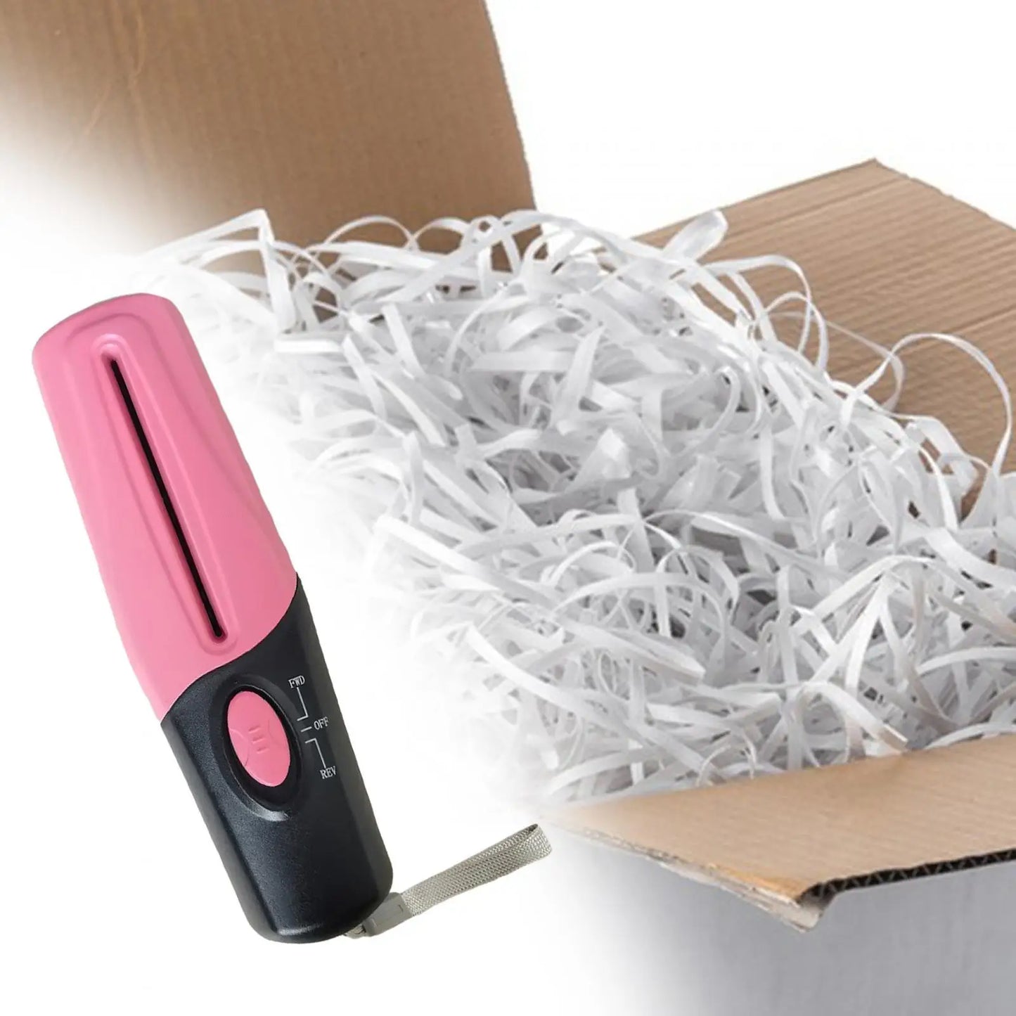 Handheld Paper Shredder – USB/Battery Powered Straight Cut Tool