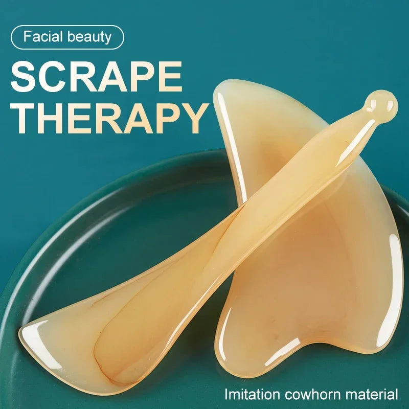 Facial Massager & Gua Sha Board - Resin Face Roller for Skin Care