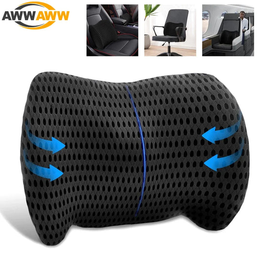 Memory Foam Lumbar Support Pillow for Back Pain Relief