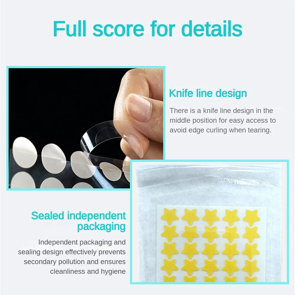 New Star Pimple Patch - Colorful Invisible Acne Removal Stickers